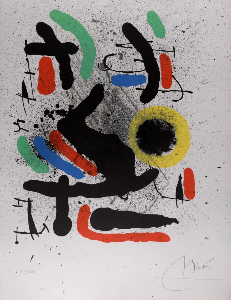 Lithograph Miró - Liberté des Libertés, 1971 - Hand-signed