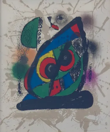 Lithograph Miró - Lithographs IV: one plate