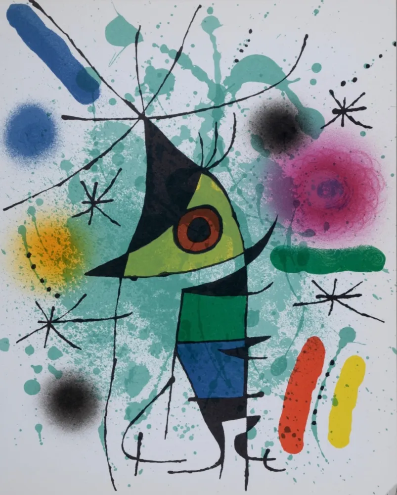 Lithograph Miró - Litografia original XI
