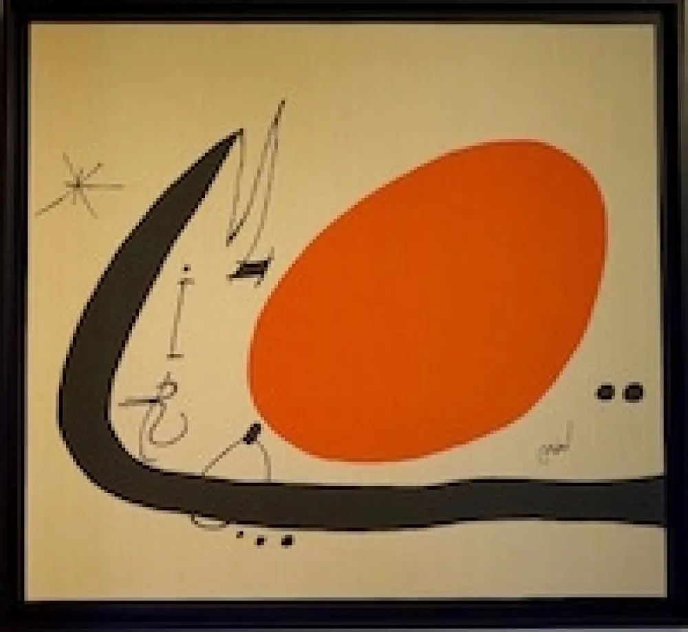 Lithograph Miró - Ma de Proverbis