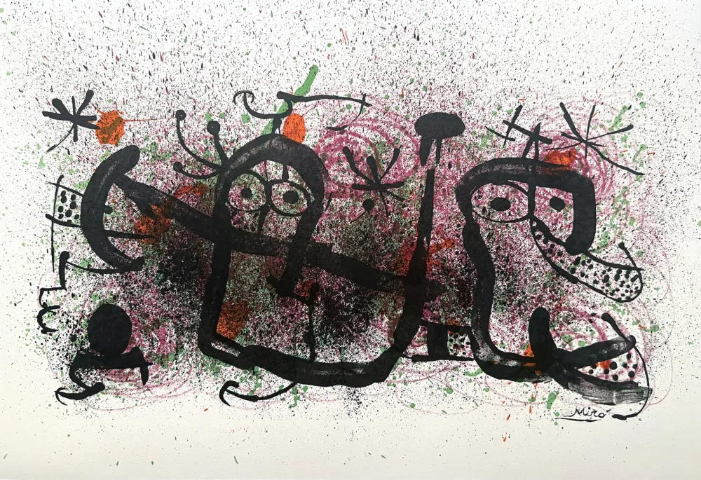 Lithograph Miró - Ma de Proverbis