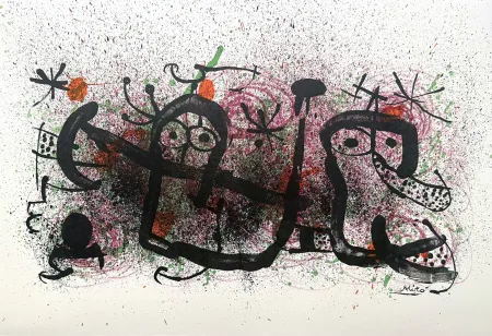 Lithograph Miró - Ma de Proverbis