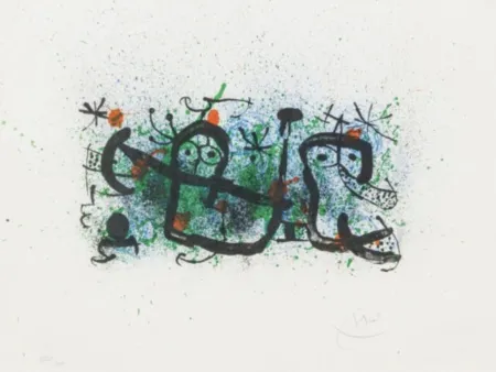 Lithograph Miró - Ma de proverbis - M. 673