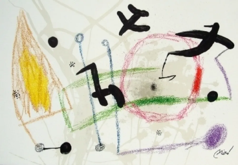 Lithograph Miró - Maravillas Con Variaciones Acrósticas En El Jardín De Miró
