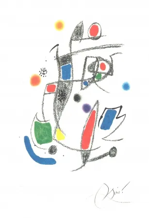 Lithograph Miró - Maravillas Con Variaciones Acrósticas En El Jardín De Miró