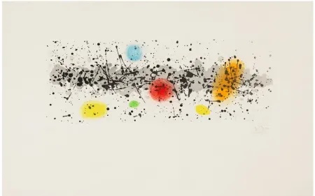 Aquatint Miró - Méandres et vent 