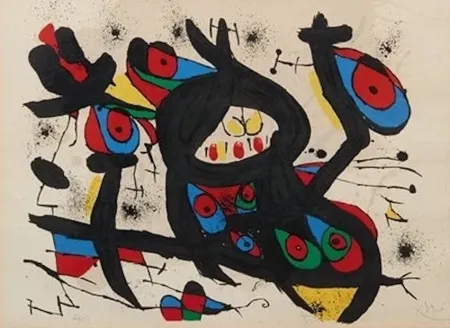 Lithograph Miró - Miró en el Caino de Knokke-le-Zoute