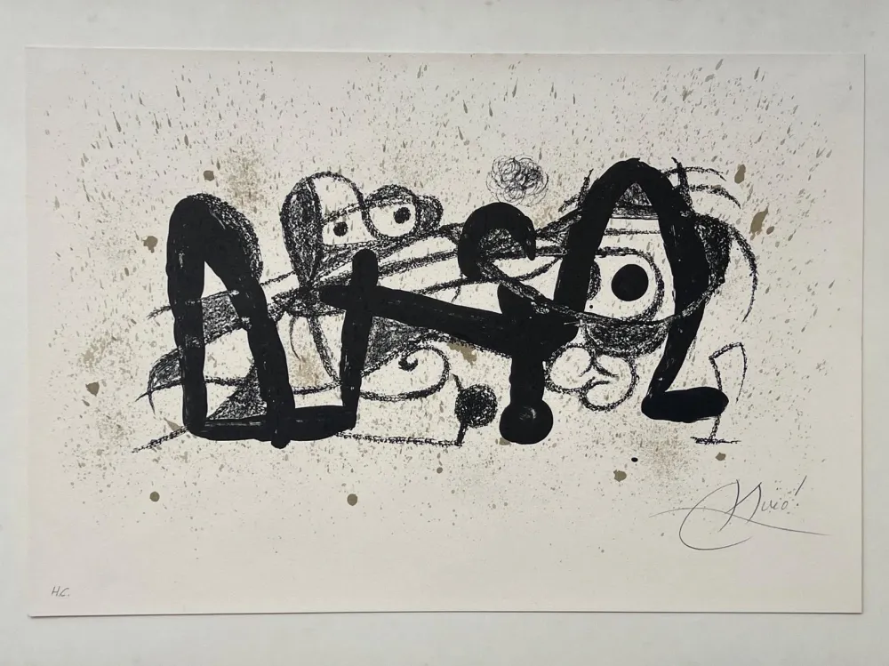 Lithograph Miró - Miró Escultor 