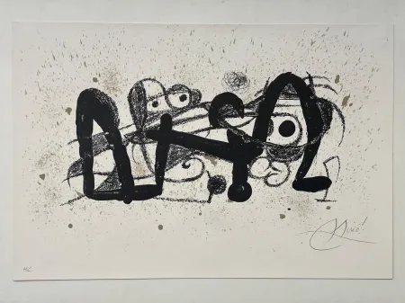 Lithograph Miró - Miró Escultor 