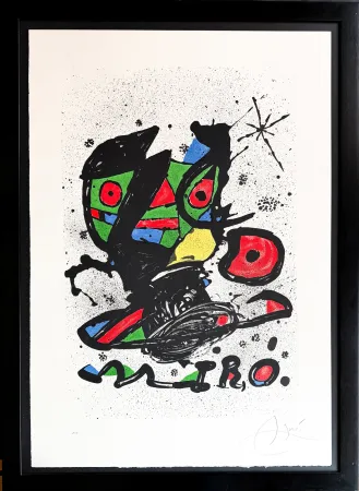 Lithograph Miró - ‘Mirò’ exhibition at the Galeria Maeght, Barcelona
