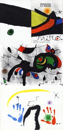 Illustrated Book Miró - MIRO. PEINTURES SUR PAPIER, DESSINS. DERRIÈRE LE MIROIR N°193-194. Novembre 1971.