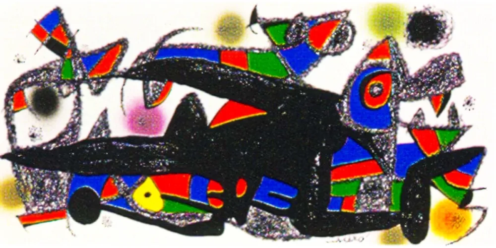 Lithograph Miró -  Miro Sculptor -Denmark 