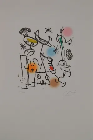 Etching And Aquatint Miró - Paroles Peintres III - D446