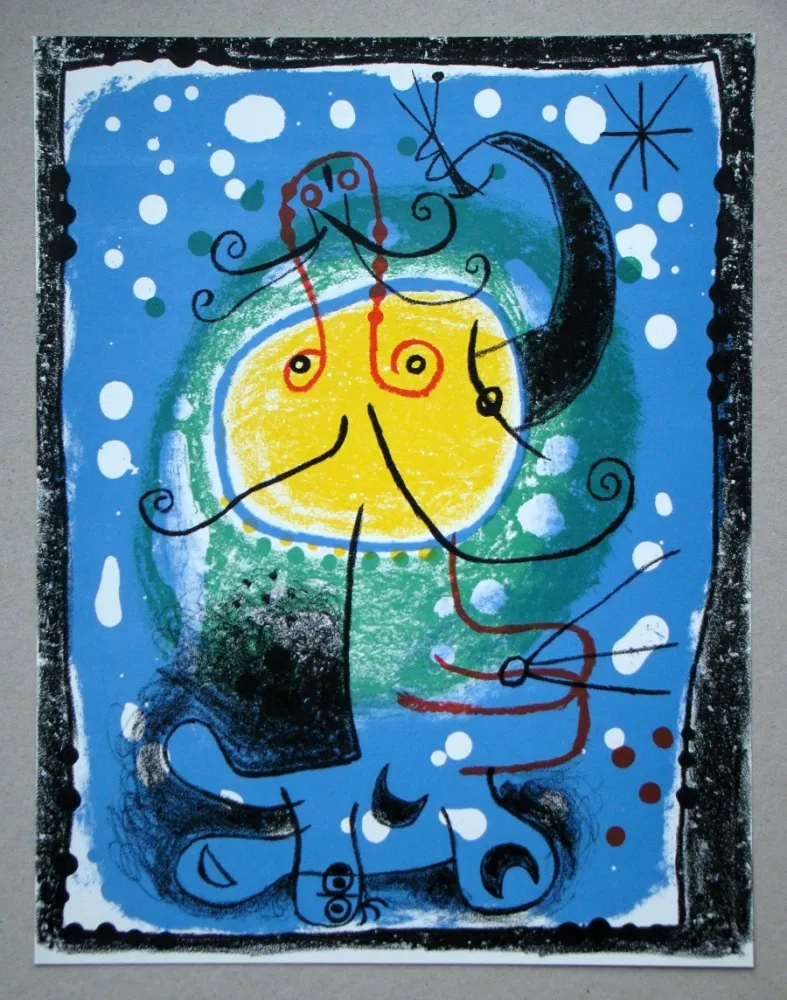 Lithograph Miró - Personnage