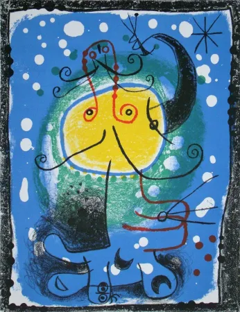 Lithograph Miró - Personnage