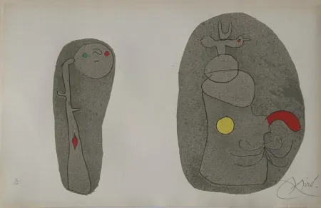 Lithograph Miró - Pl.11 from L'enfance d'Ubu