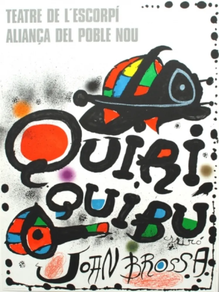 Lithograph Miró - QUIRIQUIBÚ