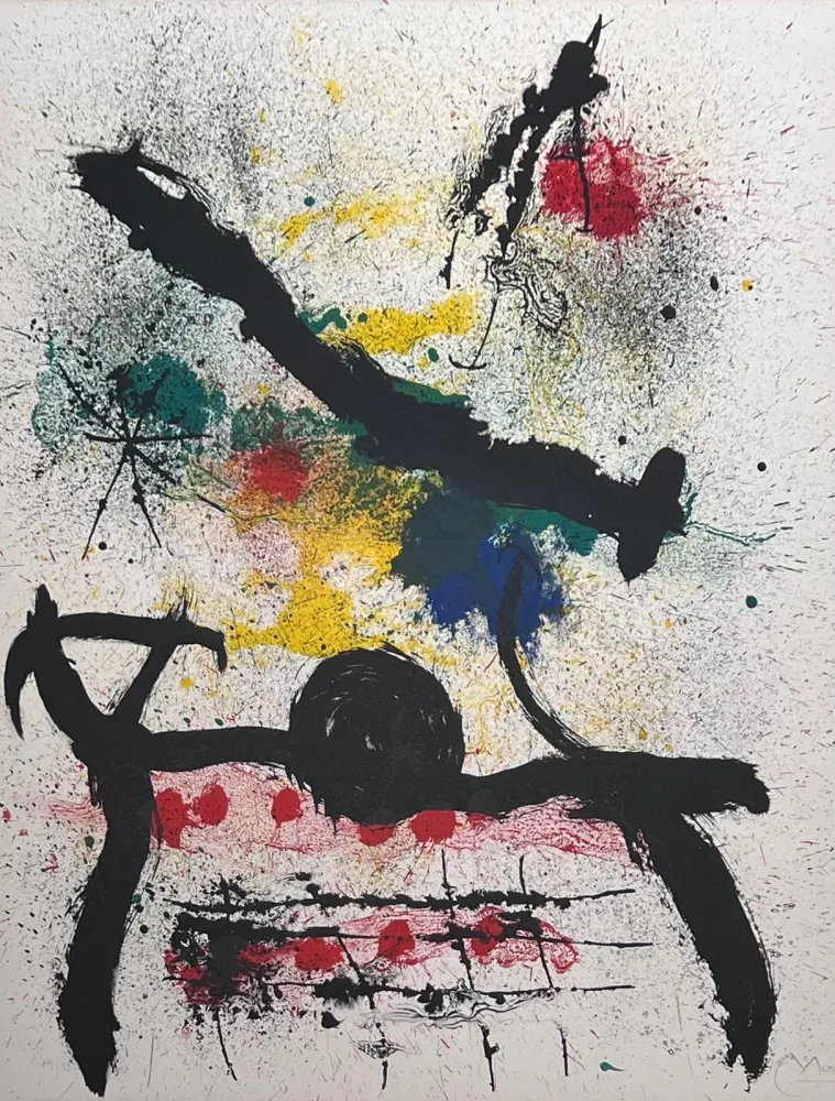 Lithograph Miró - Sans titre 