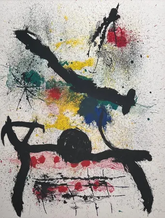 Lithograph Miró - Sans titre 