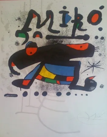 Lithograph Miró - Sans titre