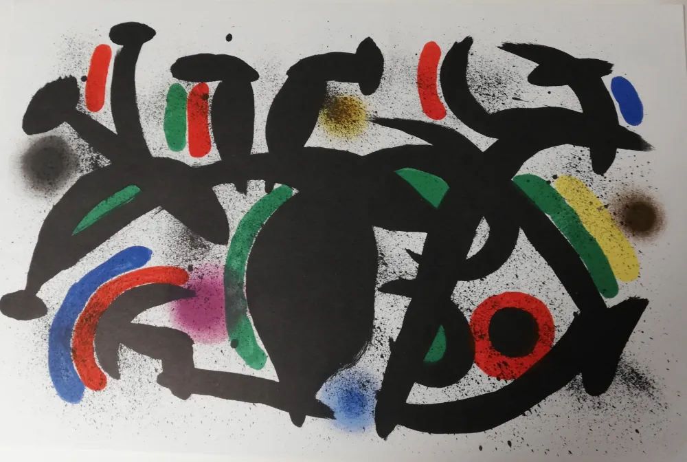 Lithograph Miró - Sans titre