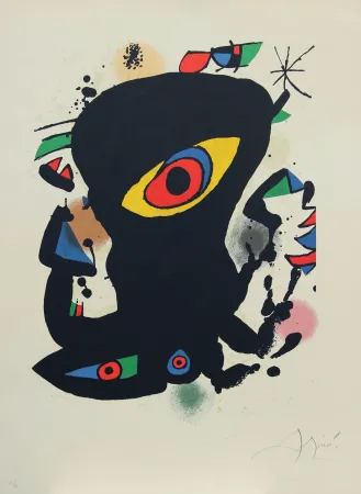 Lithograph Miró - SENZA TITOLO