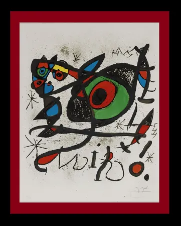 Lithograph Miró - Sobreteixims