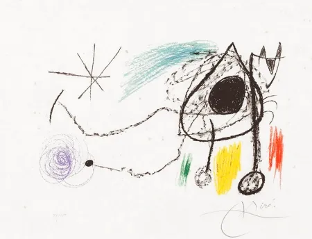 Lithograph Miró - Sobreteixims i escultures (Textiles and Sculptures), 1972
