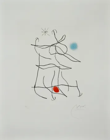 Etching And Aquatint Miró - Sonatine I