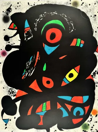 Lithograph Miró - Strindberg Mappen 