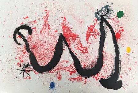 Lithograph Miró - The Fire Dance