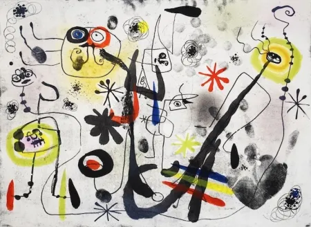 Aquatint Miró - The hand