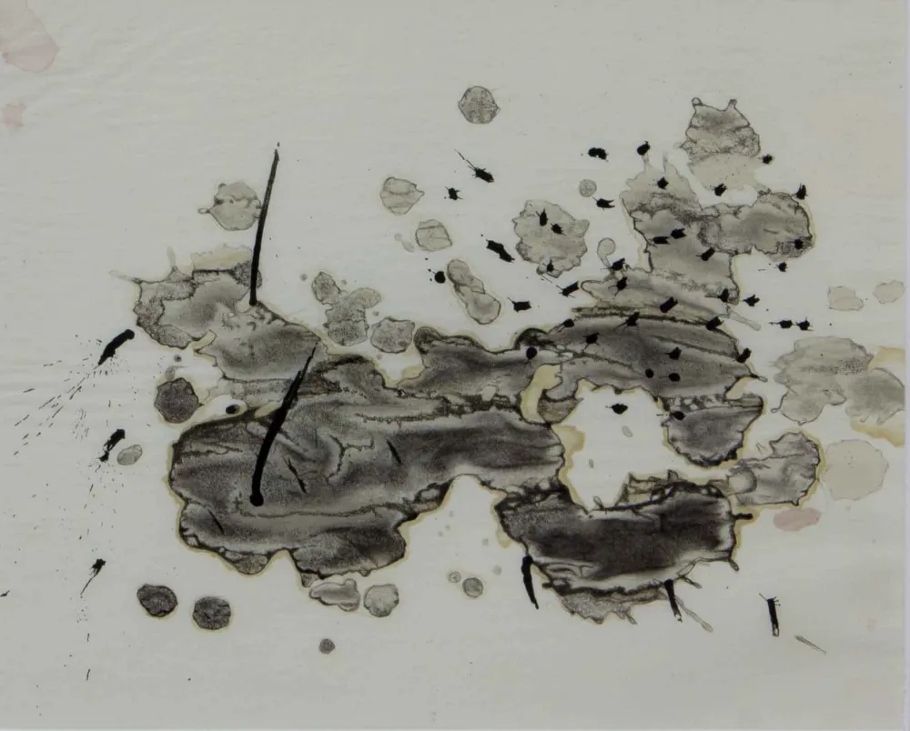 Lithograph Miró - TRACE SUR L'EAU