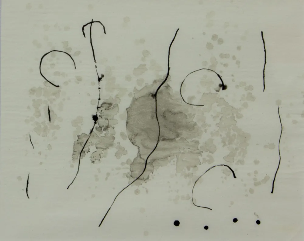 Lithograph Miró - TRACE SUR L'EAU