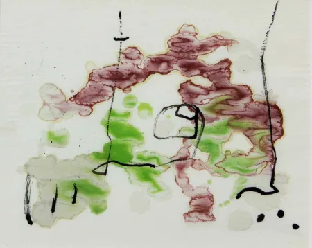 Lithograph Miró - TRACE SUR L'EAU