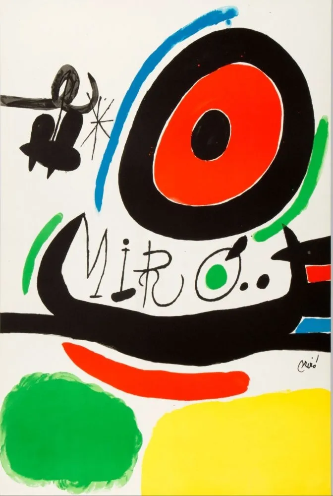 Lithograph Miró - Tres Libres