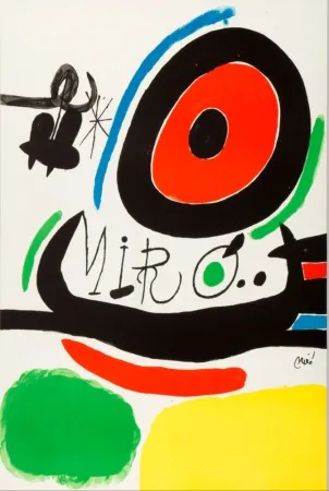 Lithograph Miró - Tres Libres