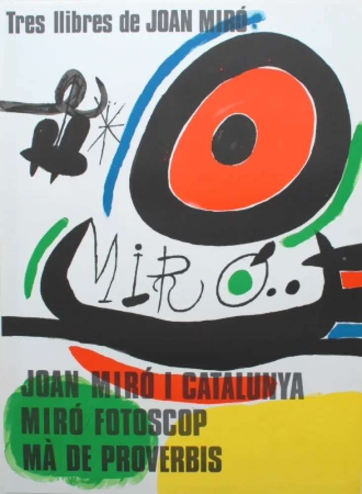 Lithograph Miró - Tres llibres de Joan Miró