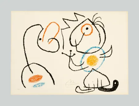 Lithograph Miró - Ubu aux Baleares