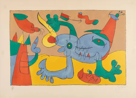 Lithograph Miró - Ubu Rey (Ubu Roi)