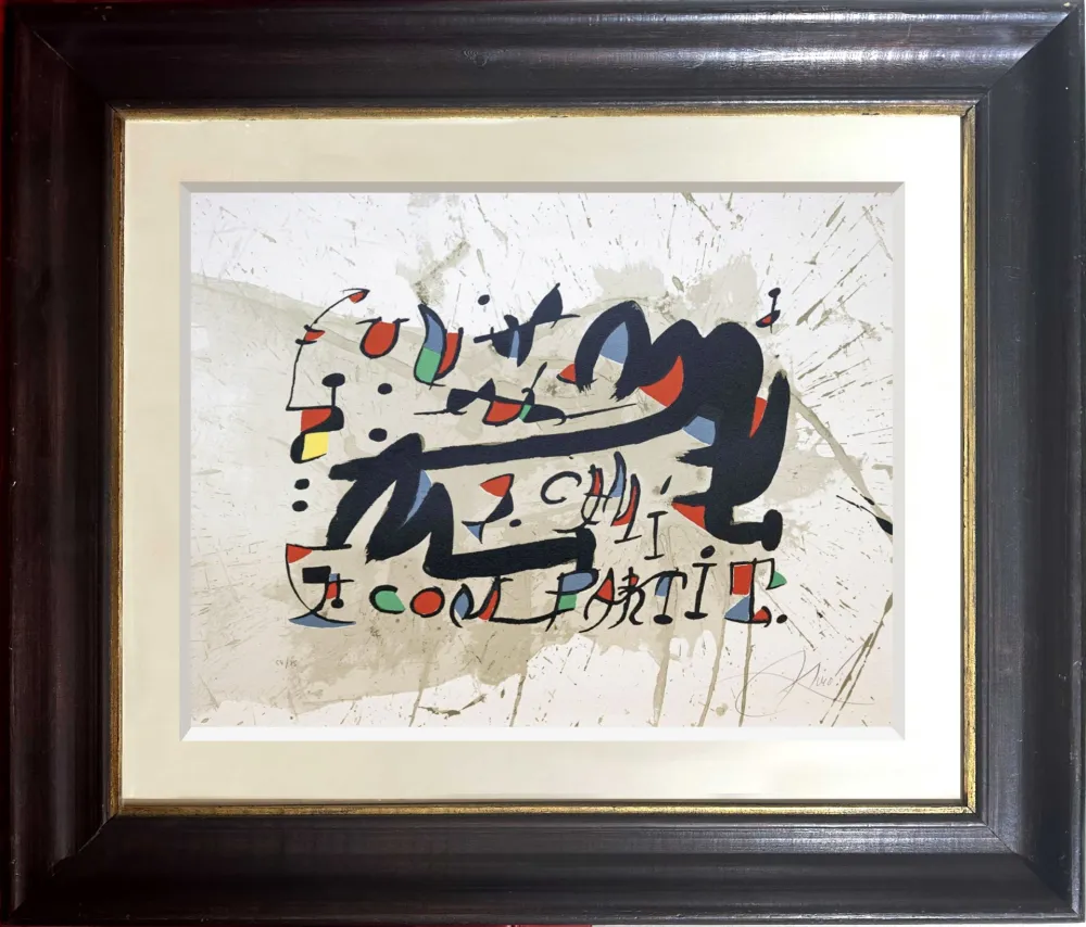 Lithograph Miró - Un Cami Compartit