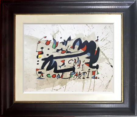 Lithograph Miró - Un Cami Compartit