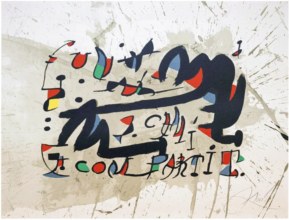Lithograph Miró - Un Cami Compartit
