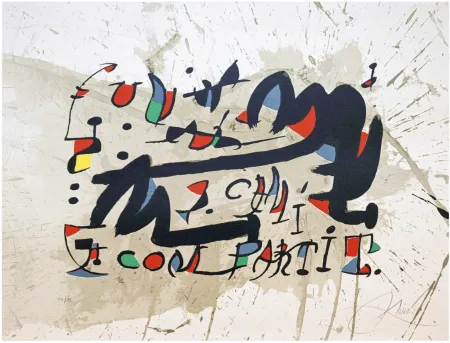 Lithograph Miró - Un Cami Compartit