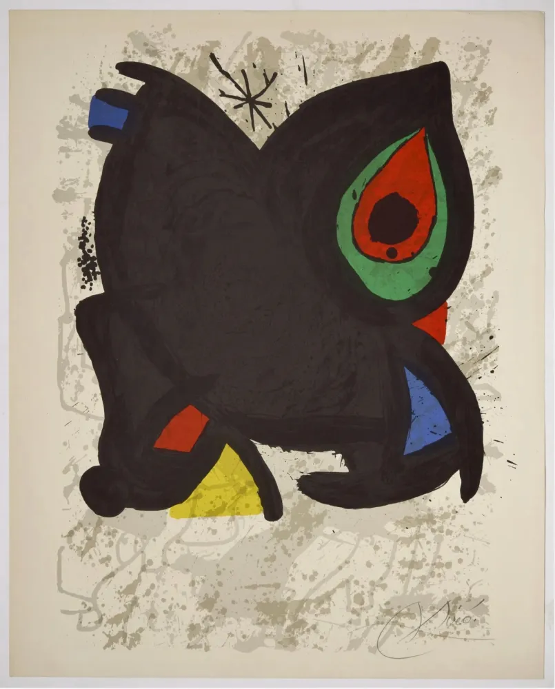 Lithograph Miró - Untitled