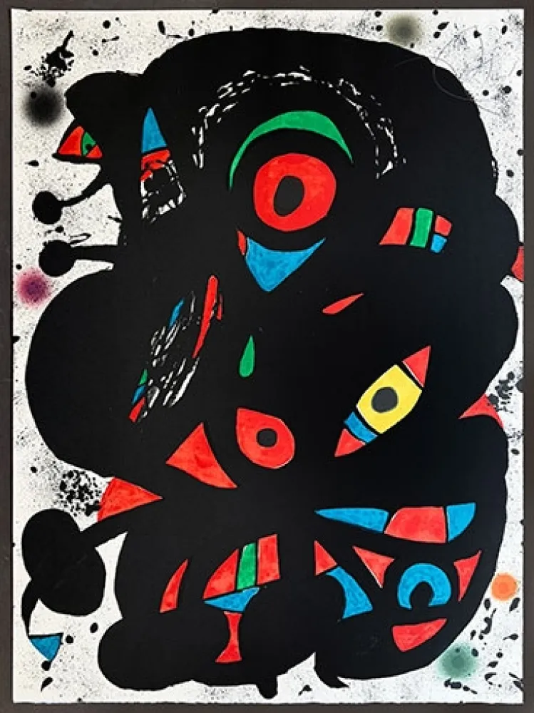 Lithograph Miró - Untitled