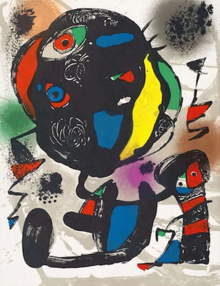 Lithograph Miró - Untitled