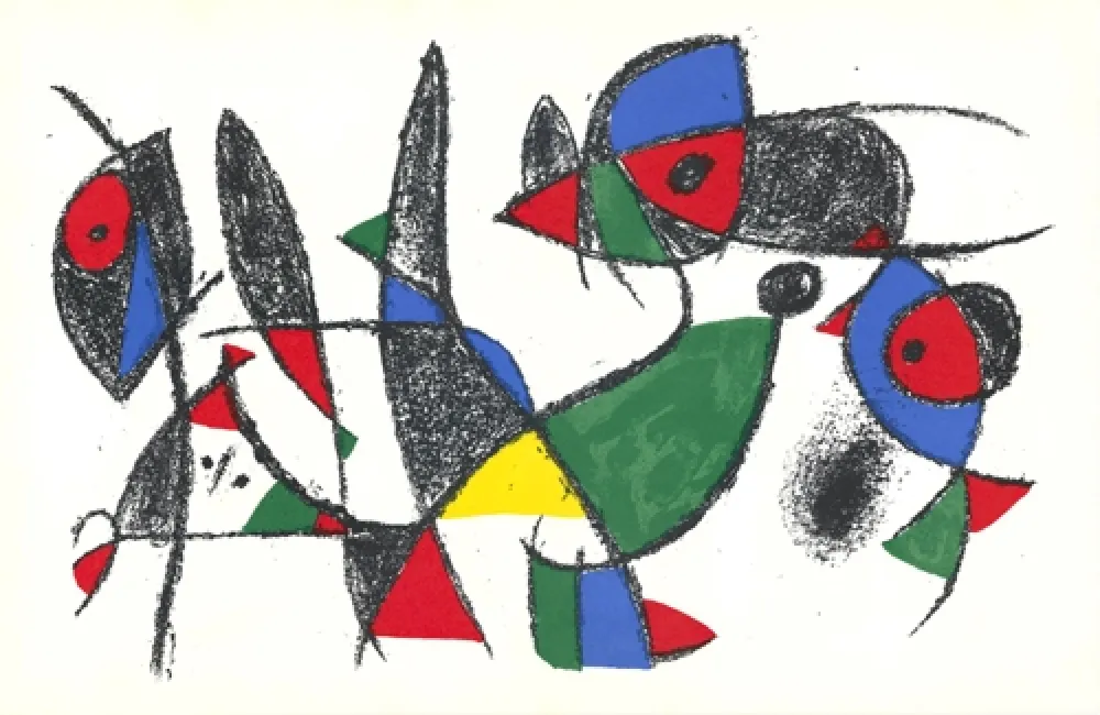 Lithograph Miró - Untitled
