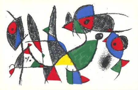 Lithograph Miró - Untitled