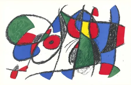 Lithograph Miró - Untitled